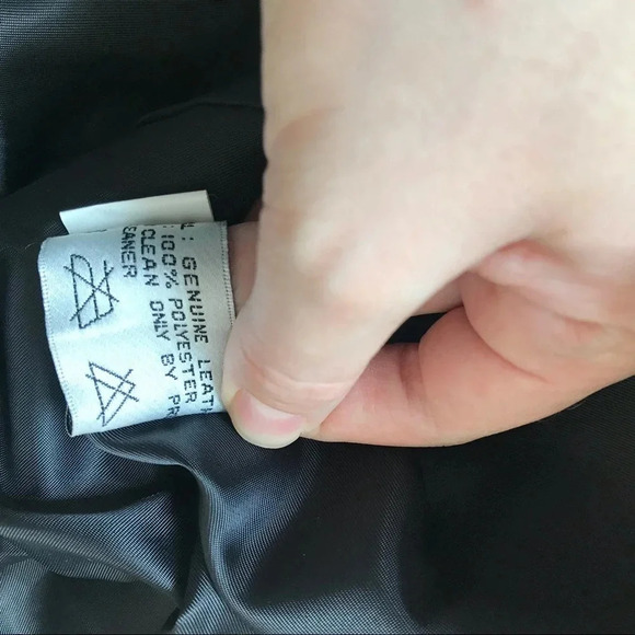 Vtg B Lucid Animal Print Leather Jacket Sz M - Picture 6 of 6